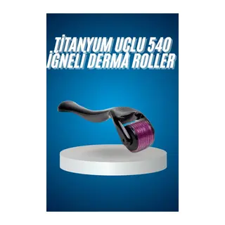 Titanyum Uçlu Derma Roller 540 İğneli 1 mm Gözenek Azaltıcı Akne İzlerine Uygun