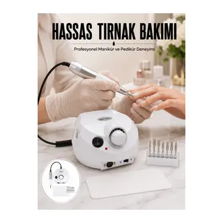 Profesyonel Tırnak Freze Makinesi Çok Fonksiyonlu Manikür Pedikür Seti Yeni Nesil