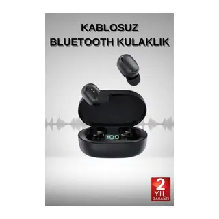 TWS Bluetooth Kulaklık Kulak İçi Kablosuz Dijital Göstergeli Çağrı Cevaplayabilen
