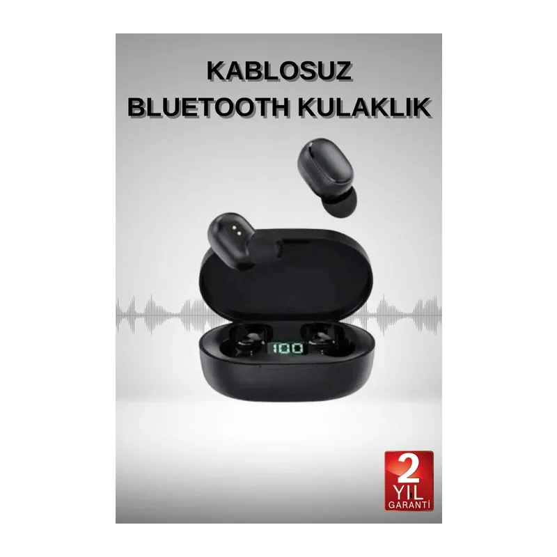 TWS Bluetooth Kulaklık Kulak İçi Kablosuz Dijital Göstergeli Çağrı Cevaplayabilen