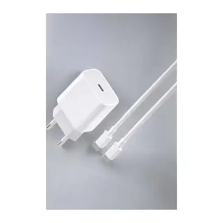 İOS Uyumlu Type-C Girişli Hızlı Şarj 15/15 Pro Max Adaptör ve Kablosu