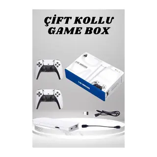 4K 3D HD Görüntü Kaliteli Kablosuz Çift Kollu 20.000 Oyunlu Retro Oyun Konsolu TV Box