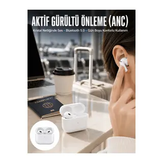 Bluetooth Kulaklık 3.Nesil Kablosuz Uzun Pil Ömrü Dokunmatik Kontrol Yeni Nesil