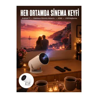 Sevgiliye Özel Hediye Ayaklı Sinema Projektörü Projeksiyon Yeni Nesil