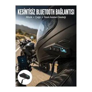 Kask Kulaklık Bluetooth Motosiklet Kulaklık Intercom Su Geçirmez