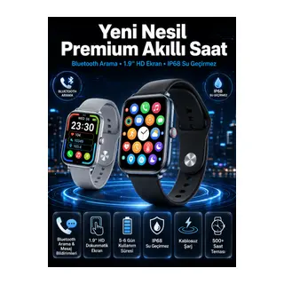 Akıllı Saat Nabız Ölçebilen Adımsayar Kalori Hesaplama Tema Değiştirme GPS Uyumlu Yeni Nesil