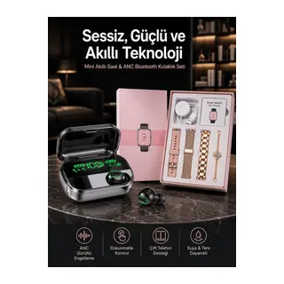 Yeni Nesil Kaliteli Akıllı Saat ve Kablosuz Bluetooth Kulaklık Yüksek Ses Kaliteli Yeni Nesil