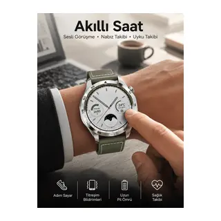 Akıllı Saat Sesli Görüşme Uyku ve Sağlık Takibi NFC Uyumlu