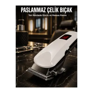 Tıraş Makinesi Uzun Ömürlü Batarya, Keskin Bıçaklar ve Profesyonel Yeni Nesil