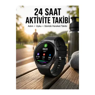 Akıllı Saat Bluetooth Bağlantılı Amoled Ekran Uyku ve Sağlık Takibi Yeni Nesil