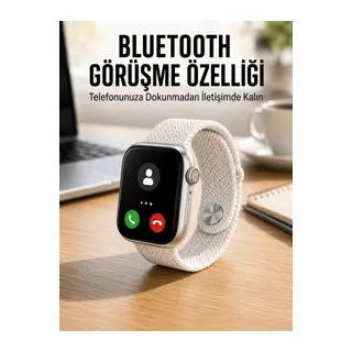 Akıllı Saat Tema Değiştirme Uyku ve Sağlık Takibi Bluetooth Bağlantılı