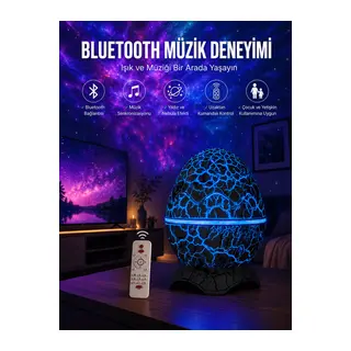 Dinozor Speaker Renk Değiştirme Projeksiyon Modu Bluetooth Hoparlör Gece Lambası Yeni Nesil