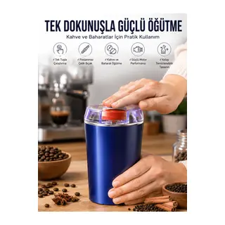 Taşınabilir Kahve & Baharat Öğütücü, Kolay Temizlenebilir ve Uzun Ömürlü Paslanmaz Çelik