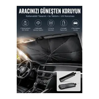Tüm Araçlar İçin Şemsiye Güneşlik Ön Cama Uygun Özel Kaplama