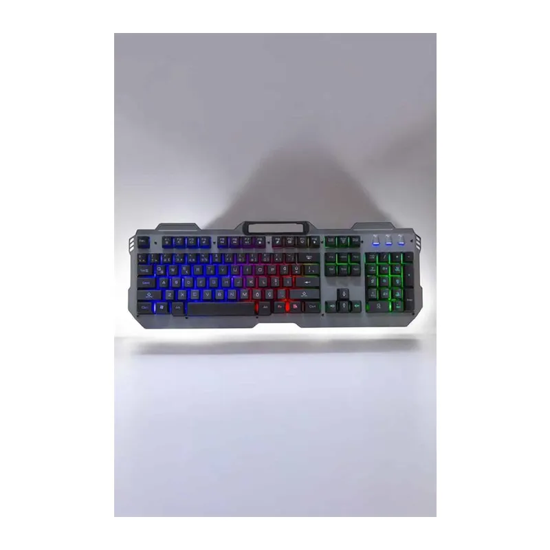 Oyuncu Klavyesi Q Klavye RGB Işıklı Mouse Hediyeli