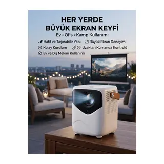 Projeksiyon Cihazı Film Dizi Oyun Wifi Destekli