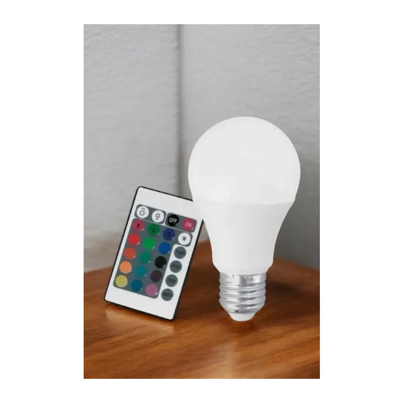 RGB Led Lamba Led Işık Ampul Renk Değiştirebilen 100 Watt