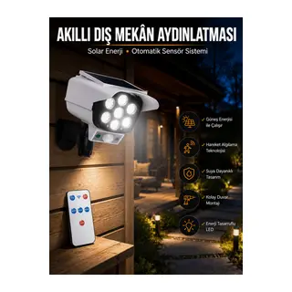 KAMERA GÖRÜNÜMLÜ SOLAR LAMBA