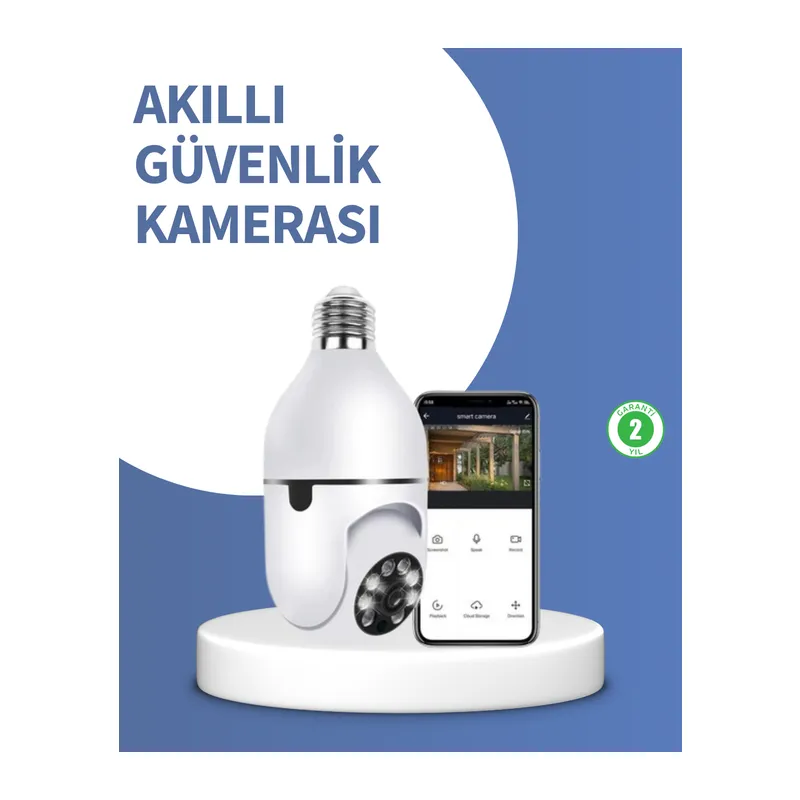 Kompakt Tasarımlı Gece Görüşlü Kablosuz Kamera