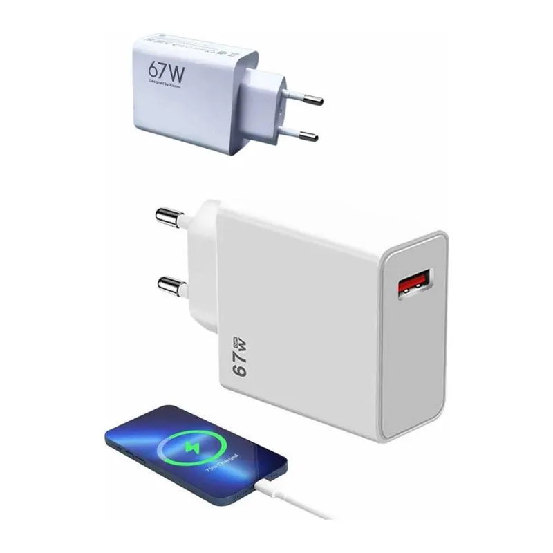 67W Hızlı Şarj Yüksek Voltaj Korumalı Type C Şarj Adaptörü