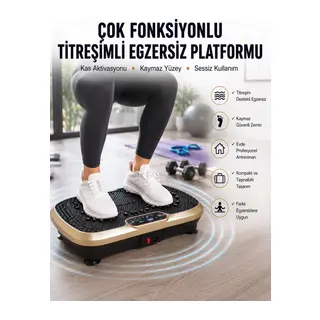 Evde Spor İçin Titreşimli Plate Fitness Platformu Yeni Nesil