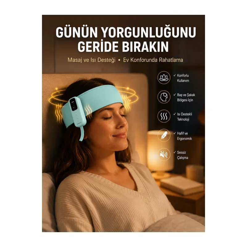 Sıkıştırmalı Baş Masaj Aleti Ev Tipi Konforlu Masaj Deneyimi Yeni Nesil