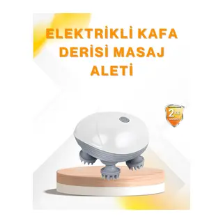 Şarjlı Kafa Masaj Aleti 3 Hız Ayarlı Derin Masaj