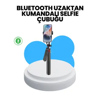 Taşınabilir Tripod ve Selfie Çubuğu Vlog ve Video Çekimi