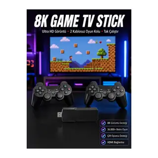 8K Ultra HD Game Box 36500 Oyunlu Game Stick Oyun Konsolu
