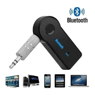 Yeni Nesil Bluetooth Aux Araç Kiti Siyah TV Tablet Telefon Araç Araba