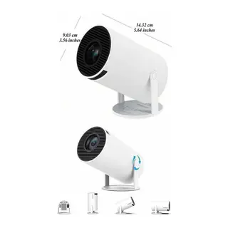 Ayaklı Projeksiyon Taşınabilir Mini Projektör Sinema Projektörü Android