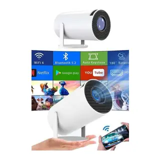 Sinema Projektörü Android HDMI USB WİFİ Ses Çıkışlı Ayaklı Projeksiyon Taşınabilir