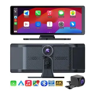 4K Ultra Araç İçi Ön ve Arka Kameralı Ekran HD 2 Kameralı Torpido Üstü Araç Multimedya