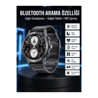Çağrı Cevaplama Sesli Asistan Çoklu Dil Desteği 5.0 Bluetooth Akıllı Saat