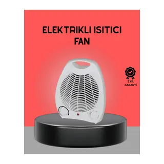 Mini Elektrikli Isıtıcı 2000W – Termostatlı Fanlı Isıtma, Taşınabilir Tasarım