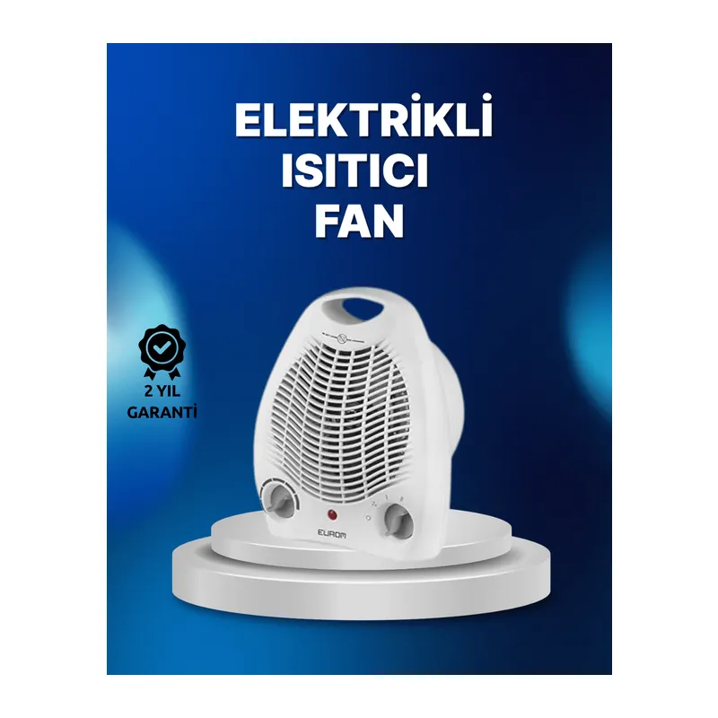 Mini Elektrikli Isıtıcı – 2000W Güç, Fanlı Isıtma, 3 Isı Modu