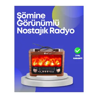 Taşınabilir Kamp Hoparlörü – Solar Şarjlı, Şömine Efektli, 7W Güçlü Ses