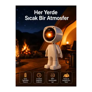 Projektör Atmosfer Işık Lambası Projektör Güneş Lambası Masa Lambası
