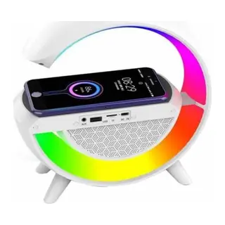 Bluetooth Hoparlör G Şekli Atmosfer Akıllı Rgb Lamba Wireless Kablosuz Şarj