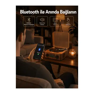 Saatli Gece Işıklı Hoparlör – Modern ve Vintage Tasarım Yeni Nesil