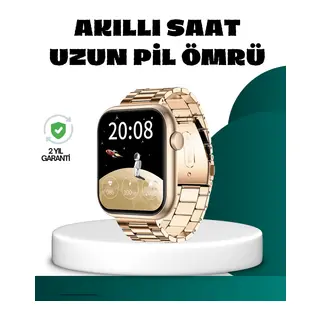 Bluetooth Arama Özellikli Akıllı Saat Uzun Pil Ömürlü