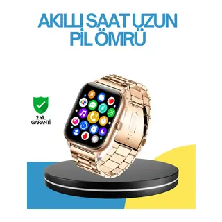 AMOLED Ekranlı Türkçe Menülü Akıllı Saat Bluetooth Görüşmeli