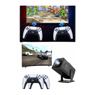 Retro Video Oyunu Konsolu Android Tv El Oyun Konsolu WIFI Taşınabilir Projeksiyon Cihazı