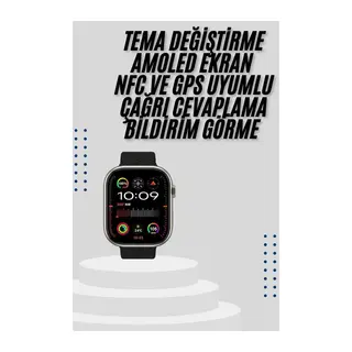 Akıllı Saat Uyku ve Sağlık Takibi GPS Uyumlu Tema Değiştirme