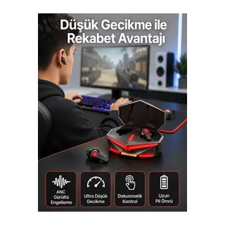Bluetooth Kulaklık HD Ses Kaliteli Işıklı Metal Kasa Ios Android Uyumlu Mikrofonlu