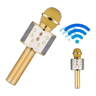 Bluetooth Hoparlör USB AUX SD Kart Kaoroke Mikrofon Uzun Pil Ömrü