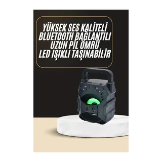 Bluetooth Hoparlör Android ve İOS Uyumlu Ses Bombası USB Girişli Taşınabilir