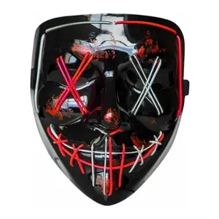Işıklı Led Maske Parti Eğlence Maskesi Hallowen Neon Maske