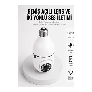 Akıllı Güvenlik Kamerası Full HD Görüntü ve Gece Görüş Özellikli Yeni Nesil