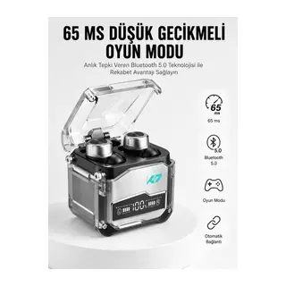 Oyuncu Kulaklığı Yeni Mekanik Kablosuz Kulaklık İos Android Uyumlu